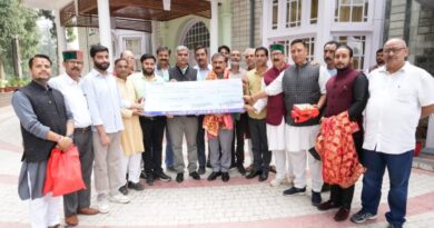 Shree Jawalamukhi Temple Trust contributes Rs. 5 crore in 'Aapda Rahat Kosh' HIMACHAL HEADLINES