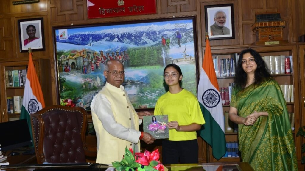 Governor Shukla released the book Dream Catcher written by Kumari Rewa HIMACHAL HEADLINES