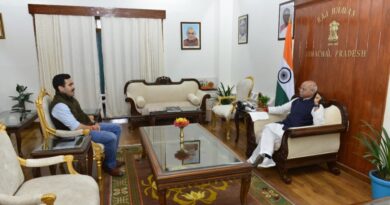 Vikramaditya meets Governor Shukla HIMACHAL HEADLINES