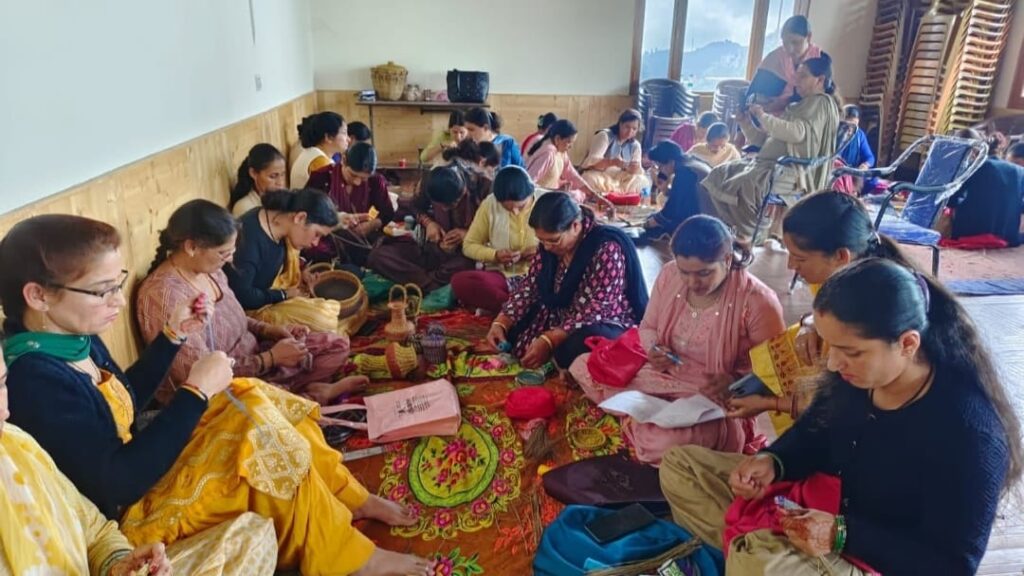 Women trained on livelihood earning in a five-day training camp at Dhali Panchayat by State Rural Development Institute HIMACHAL HEADLINES
