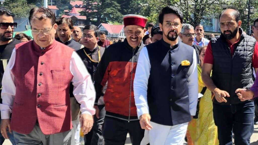 Modi helped Himachal without any delay in the disaster, what did the Congress government of the state do: Anurag Thakur HIMACHAL HEADLINES
