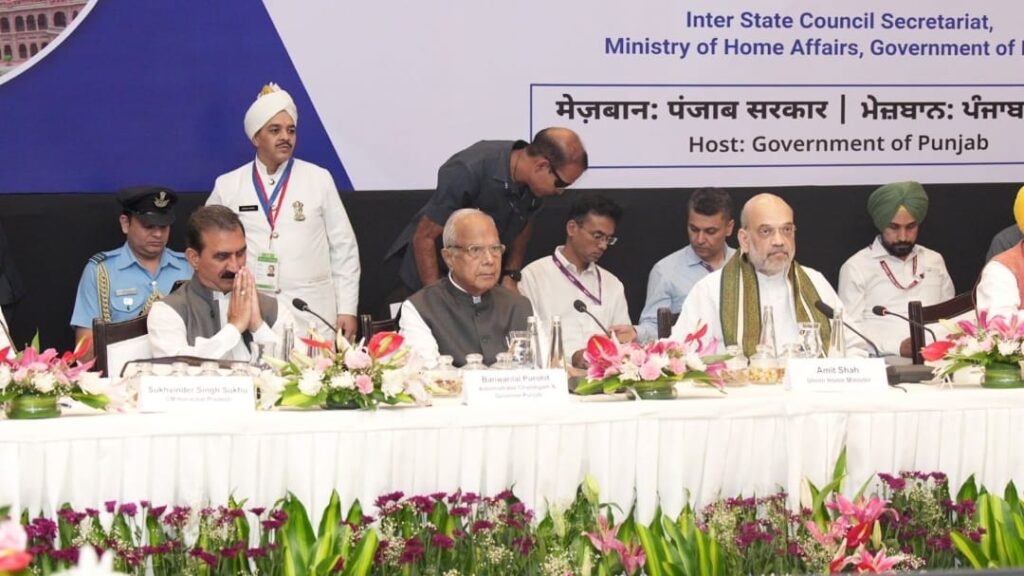 CM Sukhu takes up issues of Himachal in Northern Zonal Council Meeting at Amritsar HIMACHAL HEADLINES