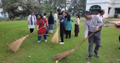 Shramdaan done on the occasion of cleanliness fortnight at the Indian Institute of Advanced Study HIMACHAL HEADLINES