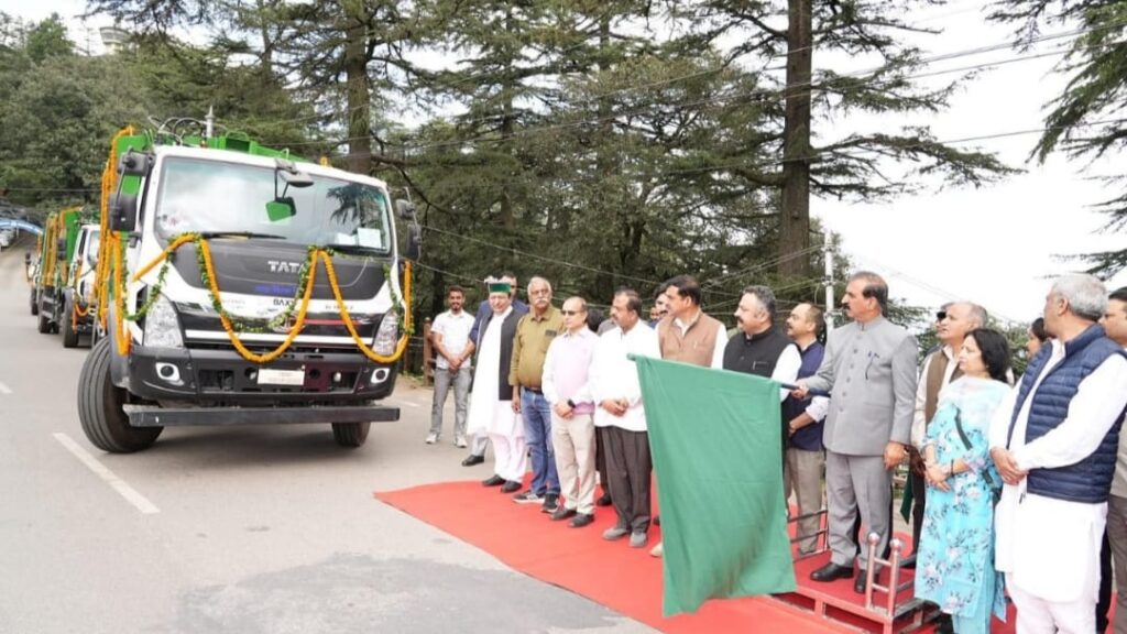 CM Sukhu flags off Garbage Compactors on Gandhi Jayanti under the Shimla Smart City Project CM Sukhu flags off Garbage Compactors on Gandhi Jayanti under the Shimla Smart City Project HIMACHAL HEADLINES