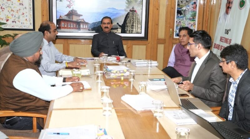 Sukhu lauds HPSEDC for improving its fiscal health & registering turnover exceeding Rs 200 crore HIMACHAL HEADLINES