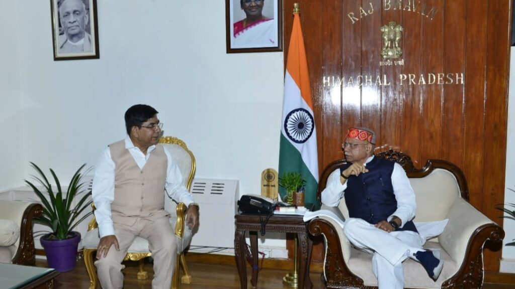 Union Minister of State for Education calls on Governor HIMACHAL HEADLINES