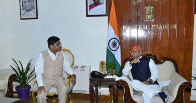 Union Minister of State for Education calls on Governor HIMACHAL HEADLINES