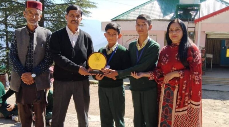 Abhinav Sharma selected for district-level Children's Science Congress HIMACHAL HEADLINES