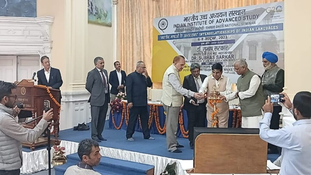 Three day national seminar on ‘Interrelationships of Indian Languages’ begins at IIAS, Shimla HIMACHAL HEADLINES
