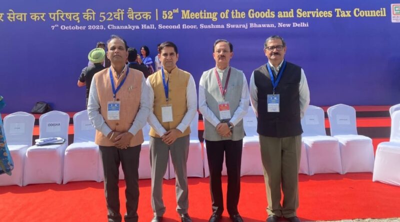 Harshwardhan Chauhan advocates for easing Tax payers compliances in  52nd GST Council meet at Delhi HIMACHAL HEADLINES