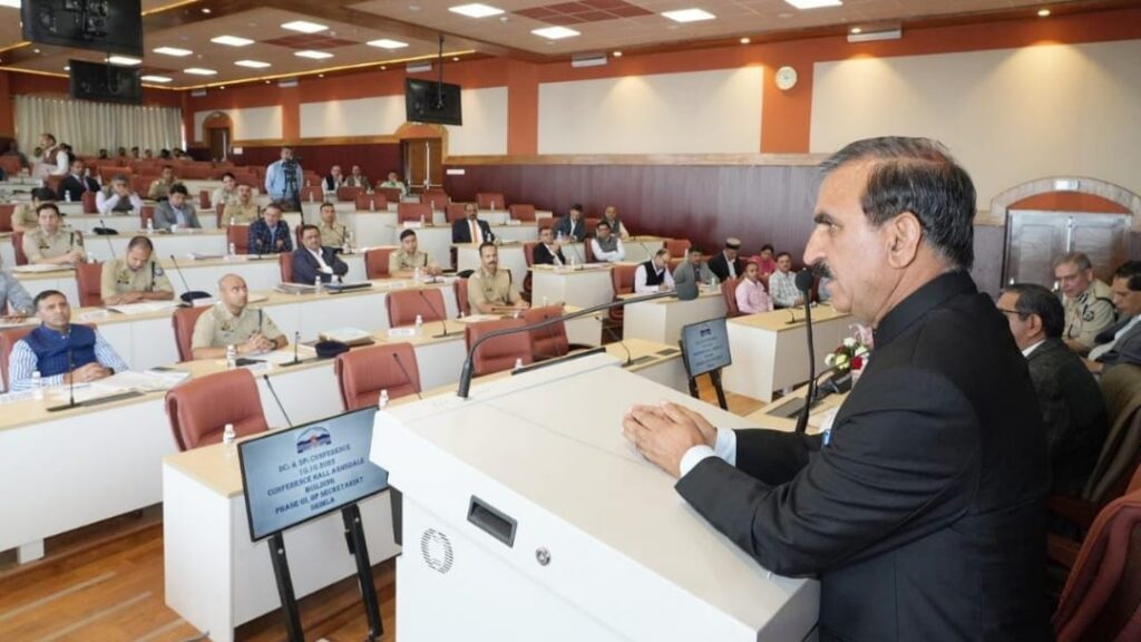 Sukhu presides over DC's-SP's conference, gives instructions to set up integrated check posts on border areas HIMACHAL HEADLINES
