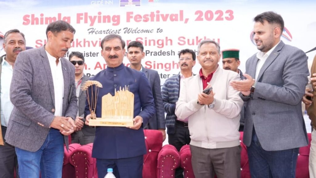 CM Sukhu unveils Shimla Flying Fest at Junga  HIMACHAL HEADLINES