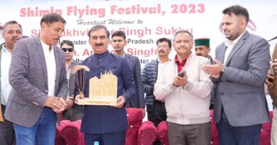 CM Sukhu unveils Shimla Flying Fest at Junga  HIMACHAL HEADLINES