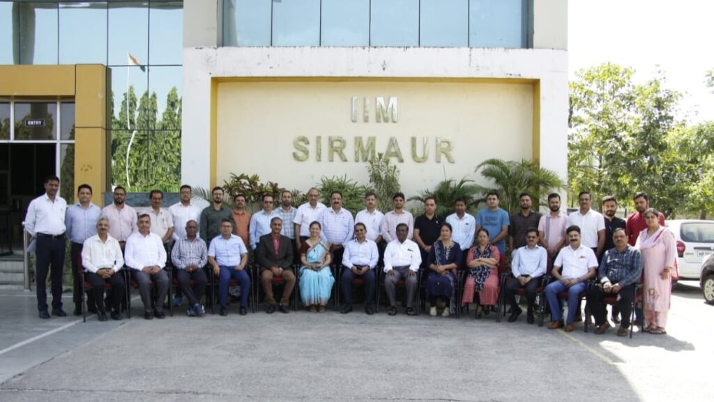 IIM Sirmaur organized Programme on "Leading to Innovate: Building a start-up ecosystem for Technical Institutions." HIMACHAL HEADLINES