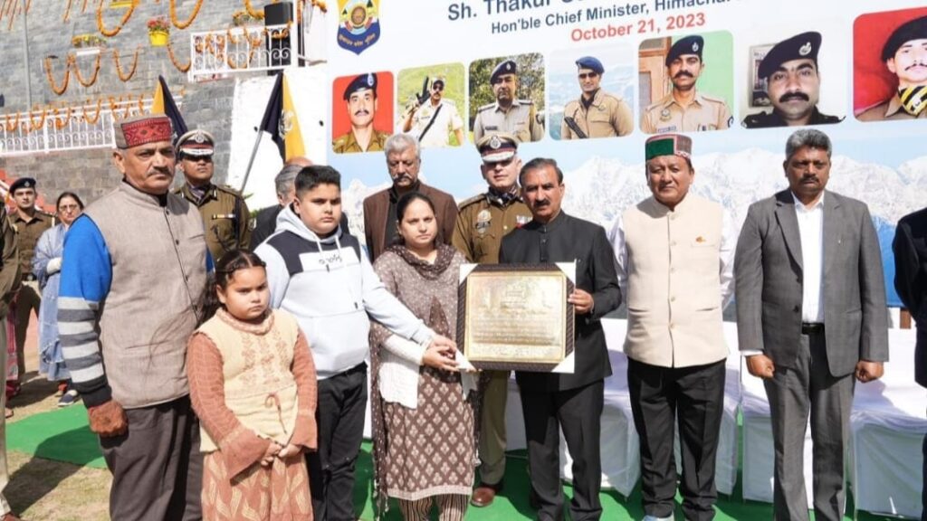 Himachal to formulate policy for welfare of families of martyred police personnel: CM HIMACHAL HEADLINES