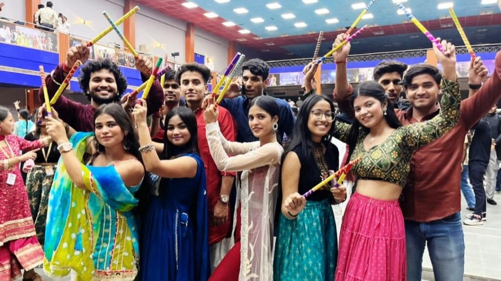 Navratri Garba Celebration organized at Lingaya's Vidyapeeth University HIMACHAL HEADLINES