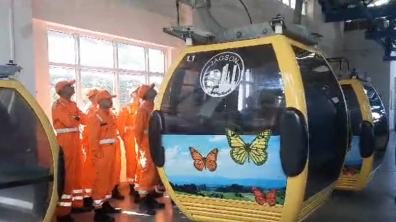 Mock drill organized for Jakhu Ropeway by NDRF HIMACHAL HEADLINES