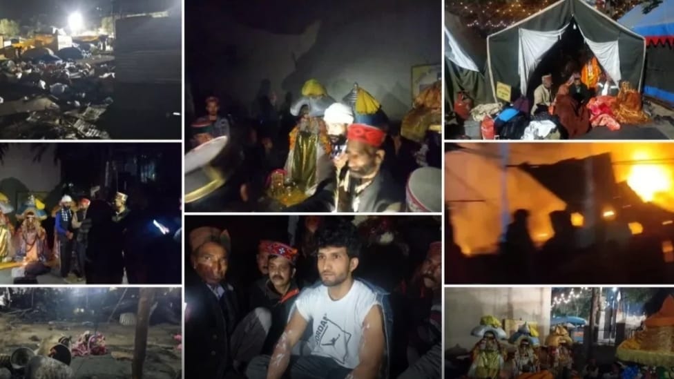 Fire breaks in eight tents of Kulku Duessehra festival HIMACHAL HEADLINES