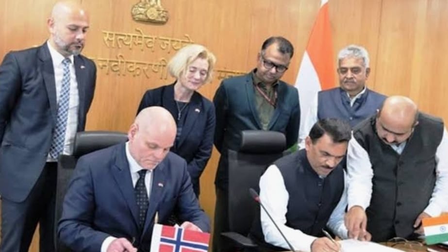 SJVN & M/s Ocean Sun, Norway sign MOU for a Pilot Membrane based Floating Solar Project HIMACHAL HEADLINES