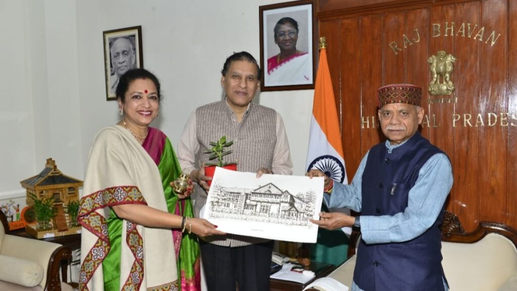 Prabodh Saxena meets Governor Shukla and extends Diwali greetings HIMACHAL HEADLINES