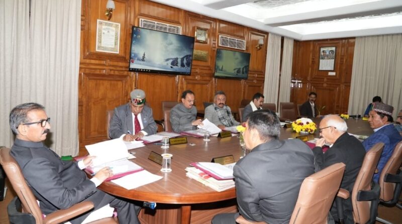 Himachal Cabinet Decisions Himachal Cabinet Decisions HIMACHAL HEADLINES