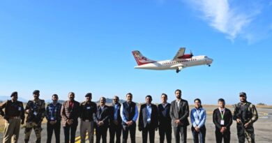 Suresh Kashyap flagged off the regular flight from Shimla airport  HIMACHAL HEADLINES