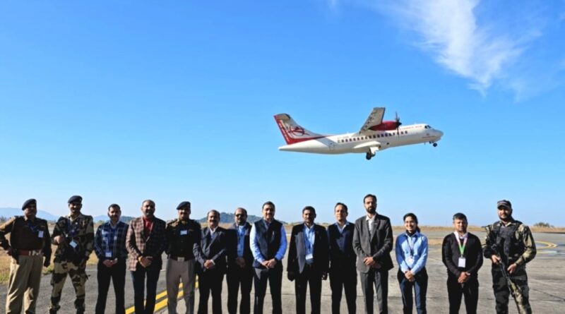 Suresh Kashyap flagged off the regular flight from Shimla airport  HIMACHAL HEADLINES