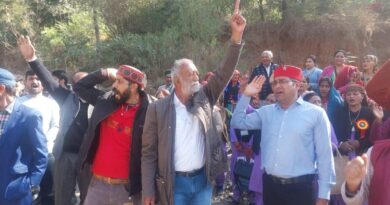 Affected farmers of 382 MW Sunni Dam Hydroelectric Project demand proper compensation for their land HIMACHAL HEADLINES