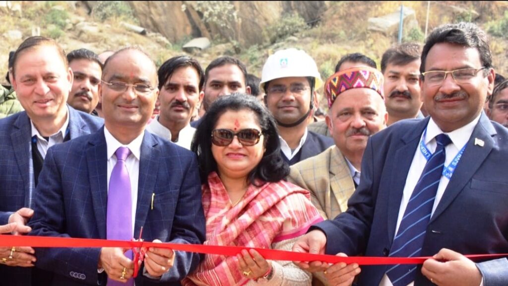 Sh Nand Lal Sharma, CMD SJVN reviewed construction work at 210 MW LHEP-1 HIMACHAL HEADLINES
