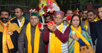 Fairs and Festivals symbolize our rich cultural heritage, Governor Shukla at the International Renuka Ji fair  HIMACHAL HEADLINES