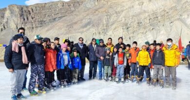After the Ice skating club in Shimla, now Ice Skating session begins in Kaza  HIMACHAL HEADLINES