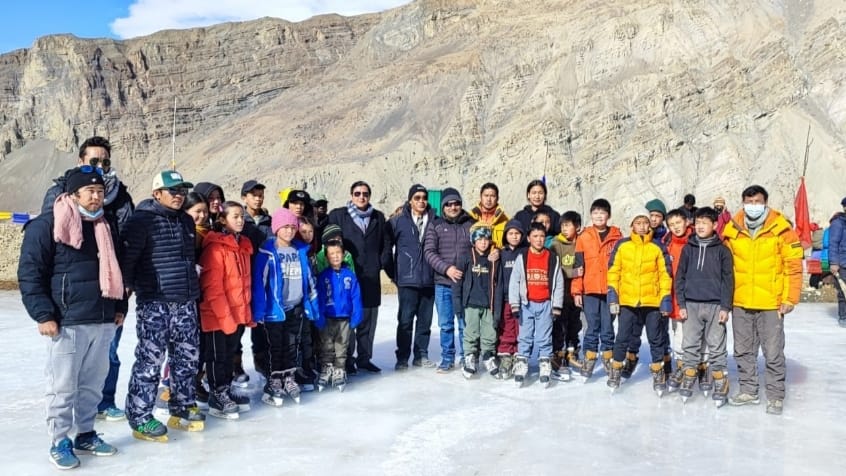 After the Ice skating club in Shimla, now Ice Skating session begins in Kaza After the Ice skating club in Shimla, now Ice Skating session begins in Kaza HIMACHAL HEADLINES