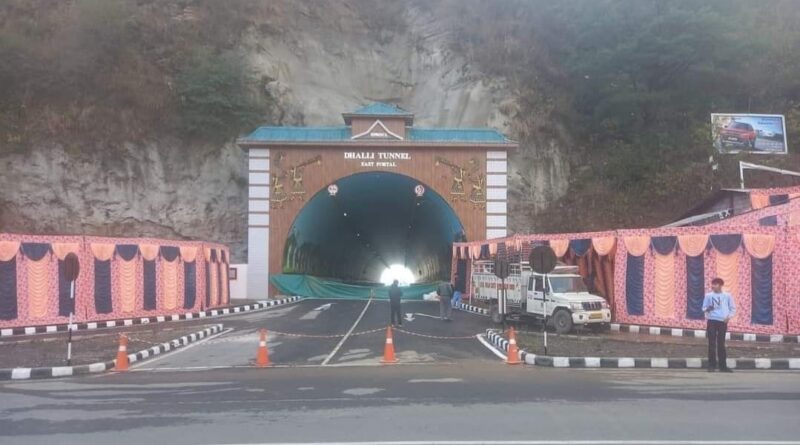 4th traffic tunnel dedicated to the people of Shimla on the Sanjauli -Dhalli Road inaugurated HIMACHAL HEADLINES