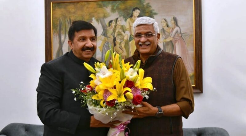Mukesh Agnihotri met Union Minister of Jal Shakti HIMACHAL HEADLINES