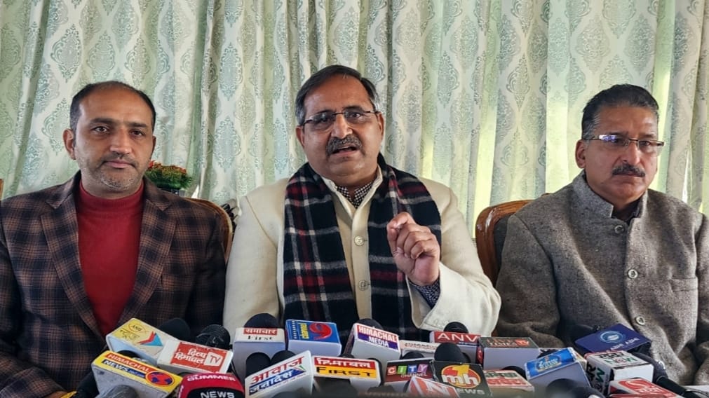 Congress government will be known for anti-people decisions and debt: Randhir Sharma HIMACHAL HEADLINES
