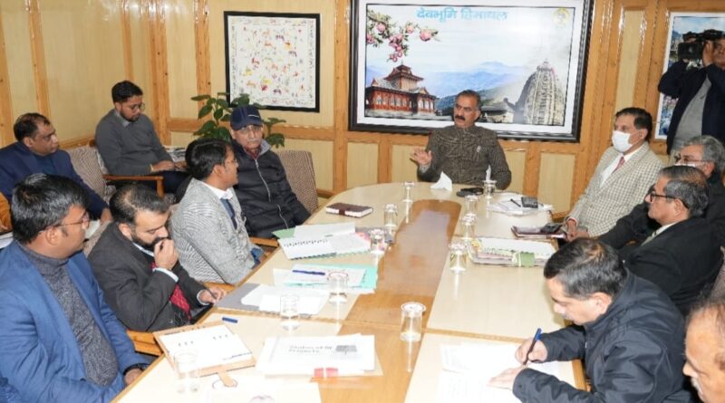 CM Sukhu directs to expedite FCA and FRA cases pertaining to hydropower projects HIMACHAL HEADLINES
