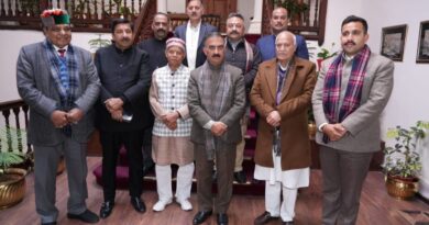 Chief Minister Sukhu greets Governor on New Year HIMACHAL HEADLINES