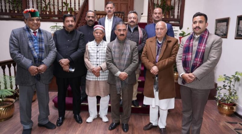 Chief Minister Sukhu greets Governor on New Year HIMACHAL HEADLINES