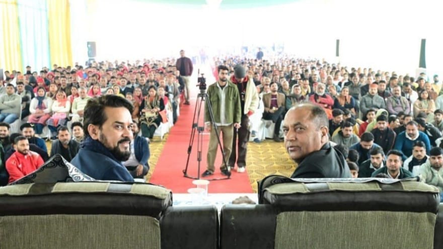 Grand closing of MP Khel Mahakumbh 2.0 in Hamirpur, Jairam present along with Anurag HIMACHAL HEADLINES