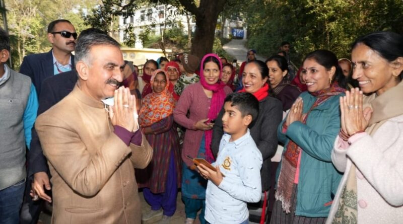 Sukhu presides over 'Sarkar Gaon Ke Dwar' in Nadaun Assembly segment  Sukhu presides over 'Sarkar Gaon Ke Dwar' in Nadaun Assembly segment  HIMACHAL HEADLINES