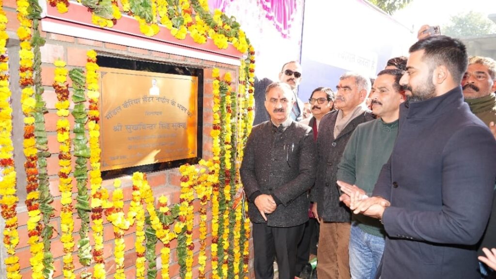 BJP sold hydel projects on easy terms to SJVN during their tenure: Sukhu HIMACHAL HEADLINES