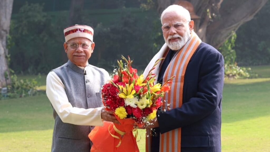 Governor Shukla calls on Prime Minster Modi Governor Shukla calls on Prime Minster Modi HIMACHAL HEADLINES