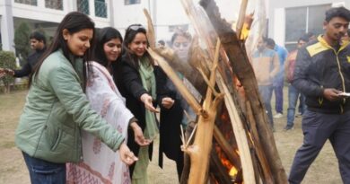 Lohri festival celebrated with enthusiasm and tradition in Lingayas Vidyapeeth HIMACHAL HEADLINES