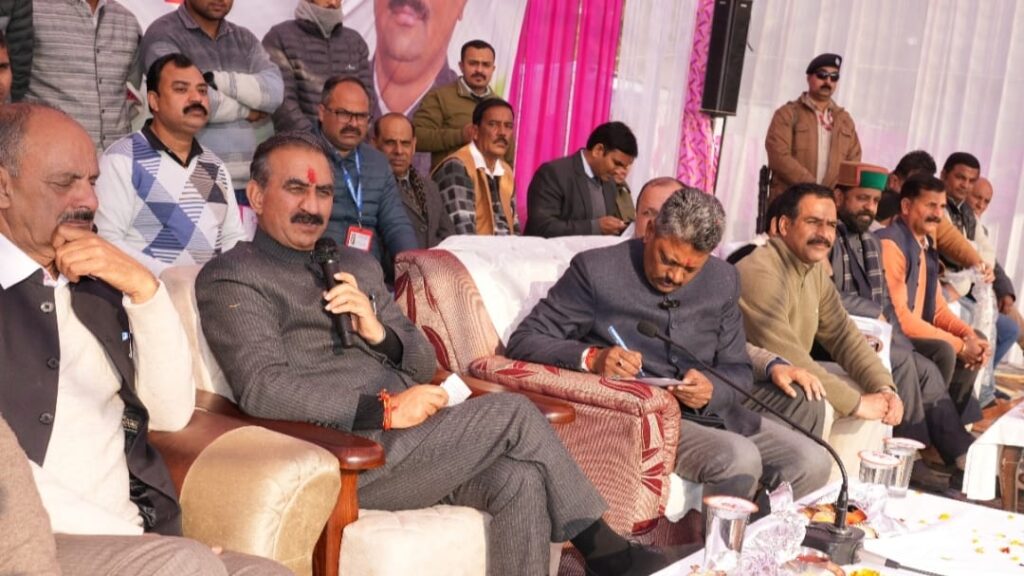 There is excitement among the people of Himachal regarding the 'Sarkar Gaon Ke Dwar': Sukhu HIMACHAL HEADLINES