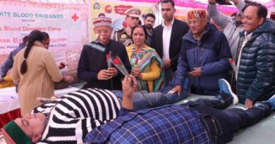 Governor Shukla inaugurates blood donation camp at Ridge Shimla HIMACHAL HEADLINES