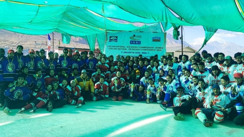 ITBP was winner in women's category and UT Ladakh winner in men's category of National Ice Hockey Championship 2024 HIMACHAL HEADLINES
