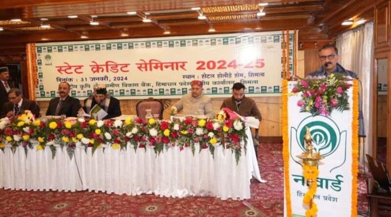 NABARD prepares Rs 34,490 crore credit potential scheme to boost agriculture and other priority sectors: Sukhu HIMACHAL HEADLINES