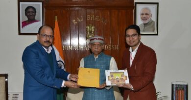 CPG Ambesh Upmanyu presents Book of Postage stamps on Shree Ram to Governor Shukla HIMACHAL HEADLINES