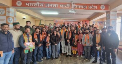BJYM will organize street meetings at the village centers of every Mandal of the state HIMACHAL HEADLINES