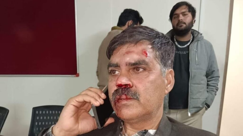 Congress party ex MLA attacked in Bilaspur HIMACHAL HEADLINES